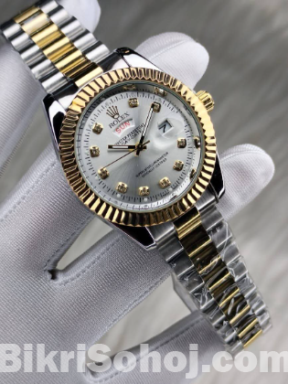 Gold Quartz Watch For Men